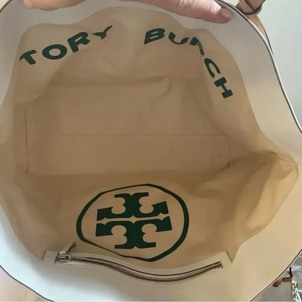 Tory Burch Milo Tote and Pouch - White